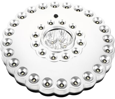 HOMSFOU 2 Stück 36 Campinglaterne Licht Campingzelt Licht Regenschirmstange Licht Runde Dics-lampe Rundes Licht Led