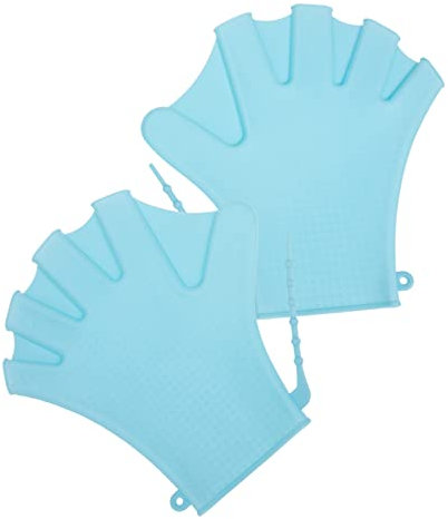 HONMEET Schwimmhandschuhe Silikon Einstellbare Handpaddel Für Erwachsene Atmungsaktiv Und Hautfreundlich Für Schwimmtraining Und Tauchen