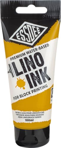Essdee Inchiostro per stampa a blocchi, giallo ocra, 100 ml