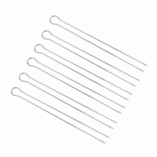 Brochettes en Métal pour Kabobs, Brochettes pour Smores Bâtons de Brochette BBQ Set 6 Pc