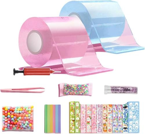 Kit De Burbujas De Nano Cinta Para Navidad, Cinta Nano De Doble Cara, Cinta De Burbujas Que Sopla, Juguete De Cinta De Nano Burbujas, Cinta De Burbujas Que Sopla Para Niños, Juguete De Cinta Elástica