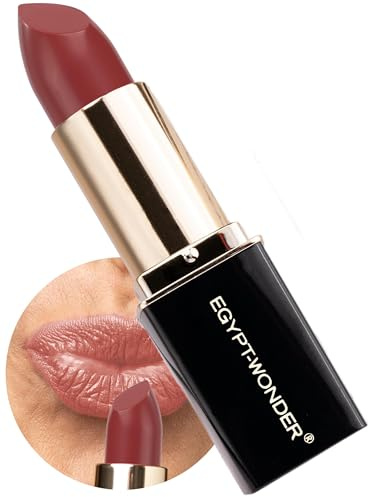 EGYPT-WONDER® Day+Night Lipstick Champagne – Zartes Nude mit sanftem Schimmer – Geschmeidiger Lippenstift mit seidiger Textur – Für natürliche Looks & dezente Eleganz
