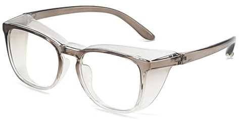 MYXJX lunettes de protection des yeux, Lunettes anti-pollen for enfants - Monture intégrale TR90 avec protection anti-lumière bleue, anti-buée et anti-projections for les 4 à 14 ans(Light gray)
