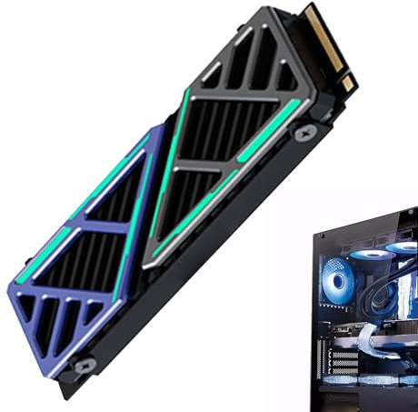 Tuxxjzm Dissipateur thermique pour ordinateur portable, accessoires informatiques, dissipateur thermique portable pour le travail, les créateurs d'entreprise, les amateurs de jeux, les professionnels