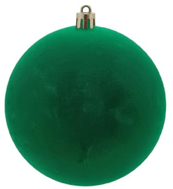 Magie di Natale Palla di Natale Floccata Verde per Albero di Natale per Decorazioni Natalizie (Ø 15 cm)