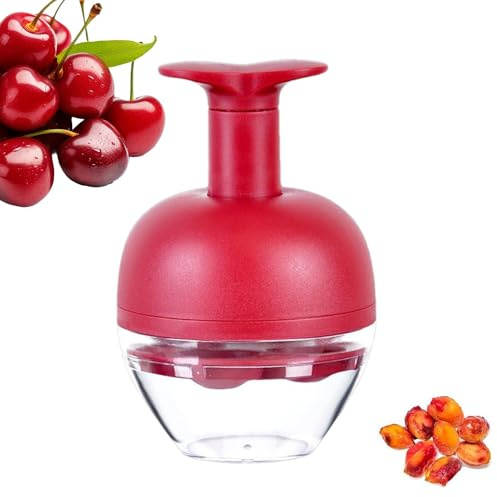 Cherry Pitter - 15.5x10cm Cherry Pitter Tool, Cherry's Stoner Remover, 4-Hole Cherry's Plum Stoner | Multi Olive Stoners Tool | for Fruit Plum Kitchen Jam Making Baking Camping Picnic Outdoor