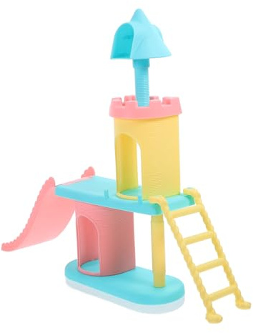 ibasenice Parco Giochi e Decorazione Per Casa Delle Bambole 17 Cm, Accessorio Compatto Per Ragazzo Ragazza, Scivolo Fai Da Te Per Allestimento Scenari e Arredamento Playset