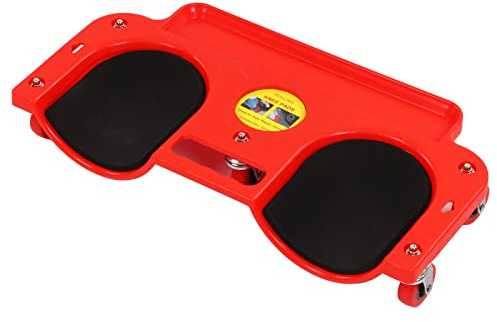 Dolly à genoux roulant lourd avec 5 roulettes pivotantes - Protecteur de genou ergonomique avec plateau d'outils intégré pour la mécanique et les amateurs de rénovation