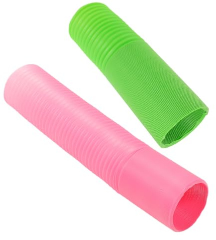 GLEAVI Tunnel Giocattolo per Piccoli Animali 2 Pezzi in Plastico Leggero e Pieghevole per Criceti, Furetti e Topi, per Esercizio e Gioco