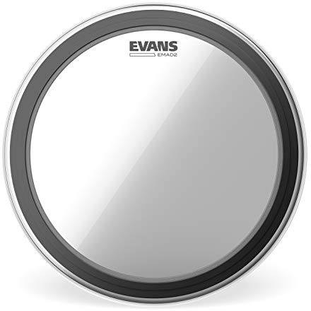 Evans EMAD2 Clear Bassdrumfell 22 Zoll | EMAD2 Bassdrumfelle bieten tiefen Punch, einstellbare Dämpfung, einfaches Stimmen und hohe Haltbarkeit.