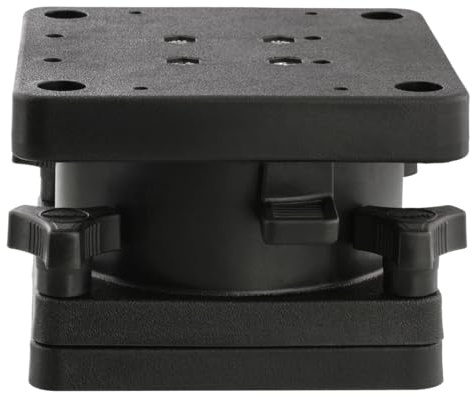 Scotty #1026 Schwenkbare Standhalterung für alle Downrigger-Modelle, Schwarz, klein