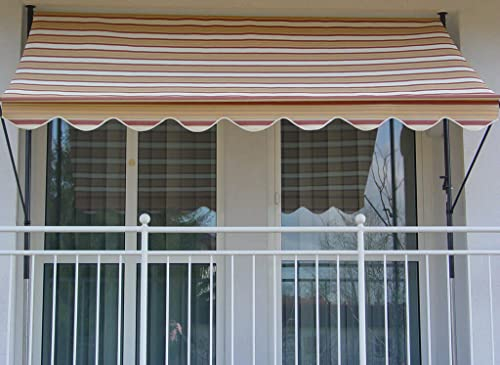 Angerer Tenda da Sole con manovella, terrazza/Balcone, Facile da Montare Senza forare, Made in Germany, Tessuto di Alta qualità, Resistente ai Raggi UV, Regolabile in Altezza, Impermeabile, 250 cm