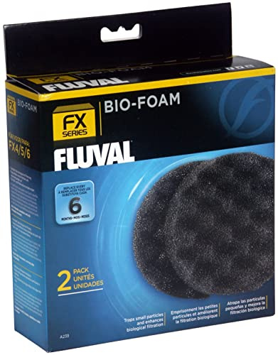Fluval Bio Foam Schaumstoffpatrone für Fluval Außenfilter FX4 , FX5 und FX6, 2er Pack