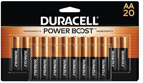 DURACELL Coppertop Durmn1500b20z Lot de 20 Piles alcalines avec Technologie Duralock Power Preserve AA