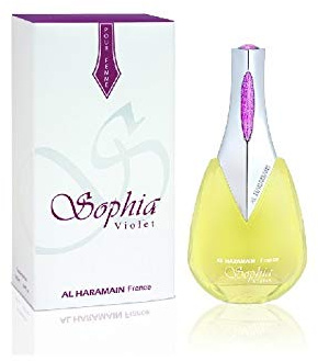 Sophia Violet Al Haramain Parfum 100 ml (ambre, oriental, arabe, oud, musc, parfum naturel, bois d'agneau, essentiel, parfum d'attar)