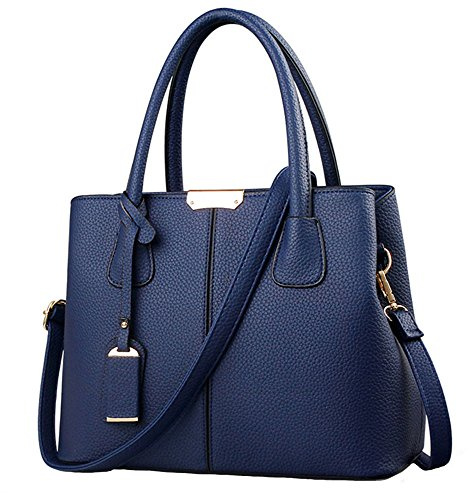 FiveloveTwo Dame Classy Satchel Handtasche Tote Handtasche Griff Tasche Umhängetasche
