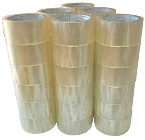 Todo Hogar Cinta Adhesiva Transparente 48 mm × 132 m Pack 36 | Alta resistencia, Adhesión fuerte, Desenrollado uniforme, Uso profesional