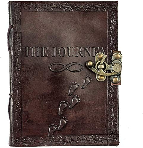 ALASKA EXPORTS - Leder-Notizbuch, klassisches Spiralbindung, nachfüllbares Tagebuch, Skizzenbuch, Geschenke mit unlinierten Reisetagebüchern zum Schreiben für Mädchen und Jungen (die Reise)