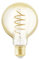 Eglo Lampe LED E27 dimmable, filament vintage spirale, ampoule Edison, globe éclairage rétro, 4 watts (correspond à 25 watts), 245 lumens, blanc chaud, ambré, 2200 Kelvin, G80, Ø 8 cm