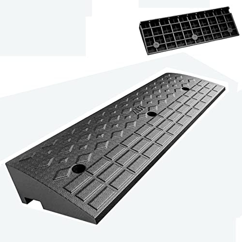 DIBAKO Türschwellenrampe Gummi Schwellenbrücke Bordsteinrampe 11cm Hoch Bordsteinkanten-Rampe Schwerlast Schwellenrampe Auffahrkeile Für Auto Garage (Size : 100 * 35 * 10cm)