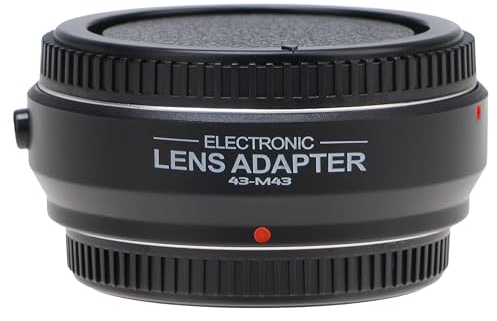 Hersmay Pro Autofocus 4/3-M4/3 Lens Adapter for 4/3 43 Lens to M4/3 MFT Mount Camera for Olympus E-M5 E-M10 III for PANAS0NIC G9 II G95 G10 G100V G100K GX1 GX7 GX9 GH6 BMPCC MMF3 MMF2