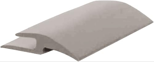 Roppe Vinyl Ceramic Wood Carpet Transition Profile #182, Greige, 3/8 H X 12' L X 1-1/2 W