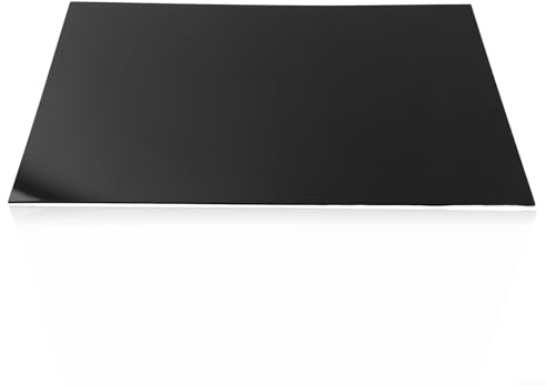 DIY E-Gitarre Blank Pickguard Sheet Scratchplate Material, 44 x 29 cm (schwarz)