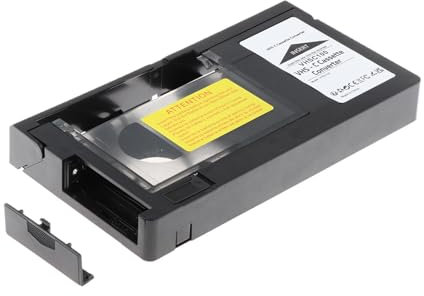 BaotyJie VHS C adaptador de casete convertidor de cinta, convertidor de lector de cinta portátil para casetes VHS, conversión VHS a digital