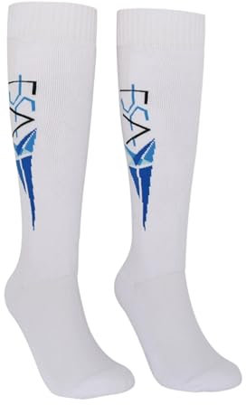 LXRHLIKG Fechtstrümpfe, Baumwoll-Schutzsocken für Männer und Frauen, Hohe, Lange Fechtsocken für das Training, Degen-, Säbel- und Florettfechtausrüstung(XL)