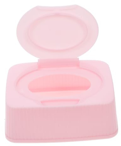 FIXOSHEE Wipes Container Feuchttücher Spender Box Staubdicht Für Babyfeuchttücher Und Make-up Wattepads Für Badezimmer Reisen Und Kinderzimmer