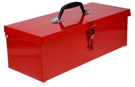 SOIMISS 1Stück Eisen Werkzeugkasten Abschließbar Aufbewahrungsbox für Langlebiges Material für Zuhause und Unterwegs Zufälliger Verschlussstil