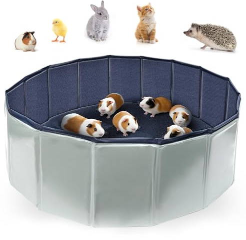 GHWMYD Enclos pliable pour petits animaux - Pour hamsters, lapins, chinchillas, chiots, chatons - Étanche - 80 x 30 cm