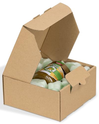 KK Verpackungen Versandkartons 240 x 160 x 80 mm für DHL Kleinpaket | 50 Stück, Faltschachteln für portooptimierte Warensendungen