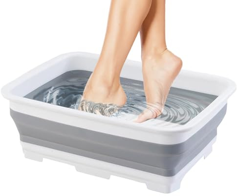 Baignoire pour pieds de piscine - Lave-pieds portable, seau hydromassant, pour nettoyage de piscine, extérieur, plage, jardin
