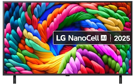 LG 50NANO90A6B 50-Inch NANO AI 4K Smart TV (webOS 25 Platform with AI Concierge, alpha 7 AI Processor 4K Gen8, Game Optimiser & ALLM, 60Hz) [Model 2025] [Energy Class F]