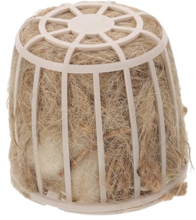 VERDANVERSE Nido para Pájaros de Jaula Material de Yute Natural, Cesta Hueca para Incubación, Tamaño Mediano, Adecuado para Loros y Periquitos en Jaulas Domésticas