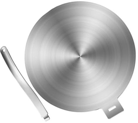 LIFKOME Edelstahl Induktionsadapter Platte Heat Diffuser für Gas Induktionsherde Hitzebeständig Verbesserte Wärmeleitung Vielseitig Einsetzbar für Schnelleres Kochen