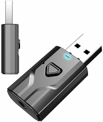 Transmisor y receptor Bluetooth USB, adaptador Bluetooth 5.0, extensor USB y función multipuerto, calidad de sonido clara Plug and Play, extensor US/B, adaptador multipuerto para una conectividad