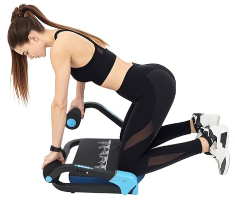 MEHOOSPVN Fitnessgerät für Zuhause - Bauchtrainer, Rückentrainer, Multifunktionale Bauchmuskel-Maschine, Home Gym - Zusammenklappbar Training, Sportgerät für Ganzkörper, Workout, Blau