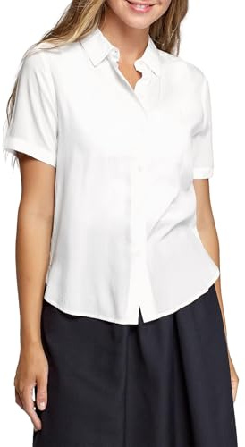LXEASYGO Womens Casual Short Sleeve Shirts Business Stretch Button Down Blouses Work Office Shirt Summer Tops for Ladies