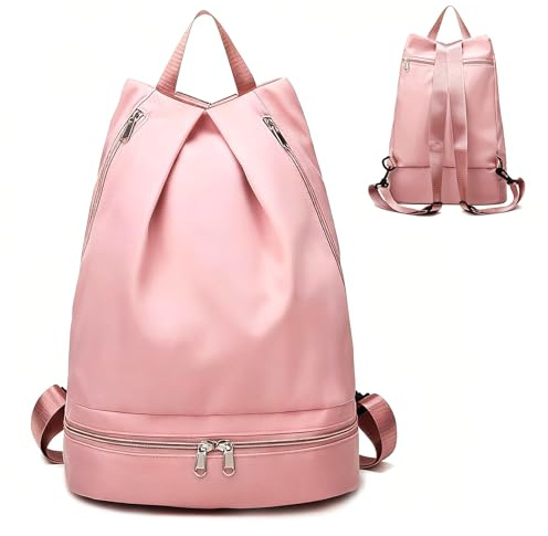 DEARBAG Mochila de Deporte Impermeable, Bolsa de Deporte con Compartimentos para Zapatos, Mochila Cuerdas, Mochila Deportiva Hombre Multibolsillos, Bolsa de Gimnasio Grande, para Hombre Mujer