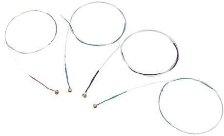 outdoorm Cordes pour Violon 4/4 Argent Ensemble Universel Plaqué Accessoires pour Instruments à Billes