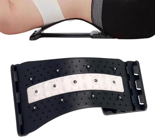 Estirador De Espalda Arqueado 4 Niveles Ajustable Curvado Con Puntos De | Tabla De Soporte Para Espalda Para Silla De Oficina, Gimnasio, Hogar, Coche, Esterilla De Yoga, Sofá Y Diván