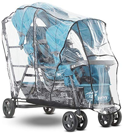 Joovy Triple Stroller Rain Cover - Universal - Waterproof, Windproof, Dust-Proof