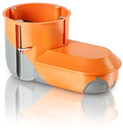 f-tronic Hohlwand-Elektronikdose mit zusätzlicher Anschlussraum, Inhalt: 10, Orange, E5000