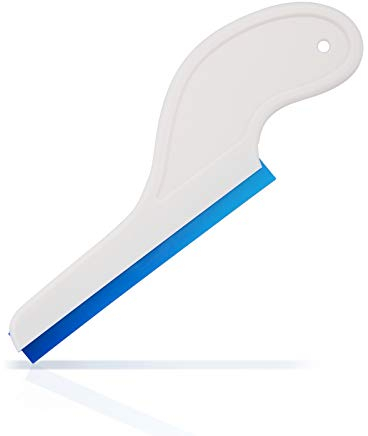 EHDIS Car Squeegee with Soft Silicone Water Blade Auto Vinyl Squeegee with Handle Car Vehicle Window Washing Cleaning-Pack of 1