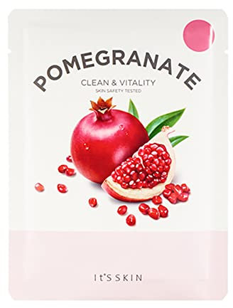 ITS SKIN Mascarilla The Fresh Mask Sheet Pomegranate, Mascarilla Hidratante y Antioxidante con Extracto de Granada, Ideal para Revitalizar la Piel, 20 g