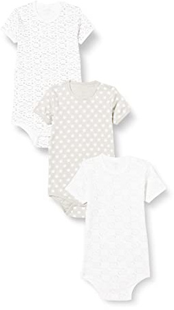 Care Baby Body kortärmad (3-pack), 3-pack ljusgrå (142), 74 cm