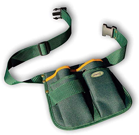 planto Gürteltasche für Gartenutensilien Gartengerätegürtel m. 3 Taschen, Gartenwerkzeug, Garten-Hüfttasche Floristentasche Gartentasche (2 Stück)