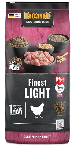 Belcando Finest Light [12,5 kg] Alimento para Perros | Comida Seca para Perros pequeños y con sobrepeso | Alimento Completo para Perros a Partir de 1 año de Edad
